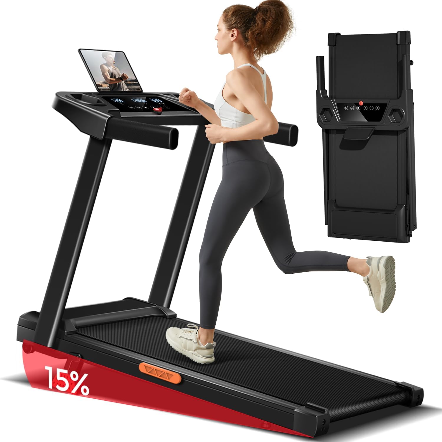 Tapis de Course Lontek Pro 14km/h - Pliable et Silencieux