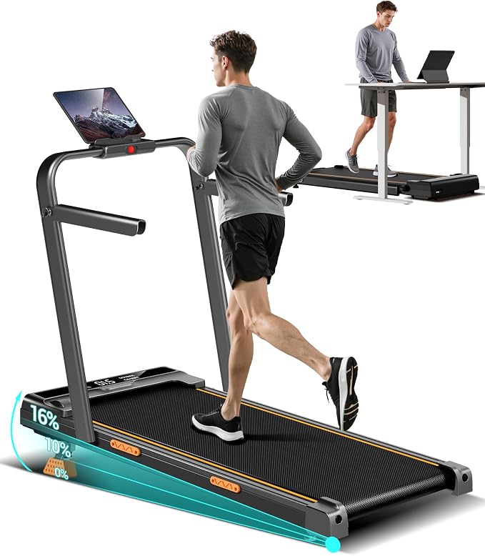 Lontek Cinta de correr plegable 10 km/h con inclinación