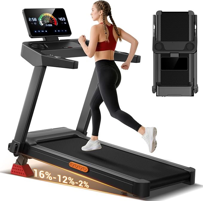 Lontek Cinta de correr plegable con inclinación