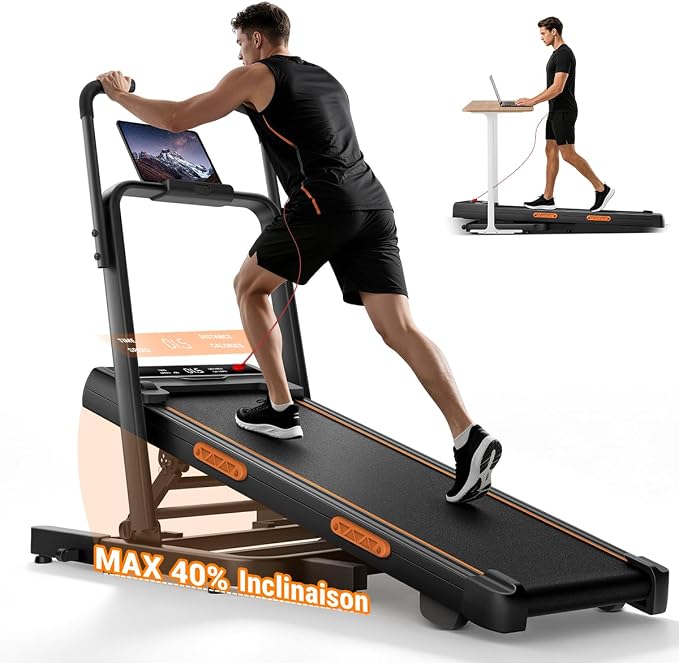 Lontek Cinta de correr plegable 10 km/h con inclinación