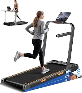Lontek Cinta de correr plegable 10 km/h con inclinación