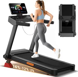 Lontek Cinta de correr plegable 14 km/h