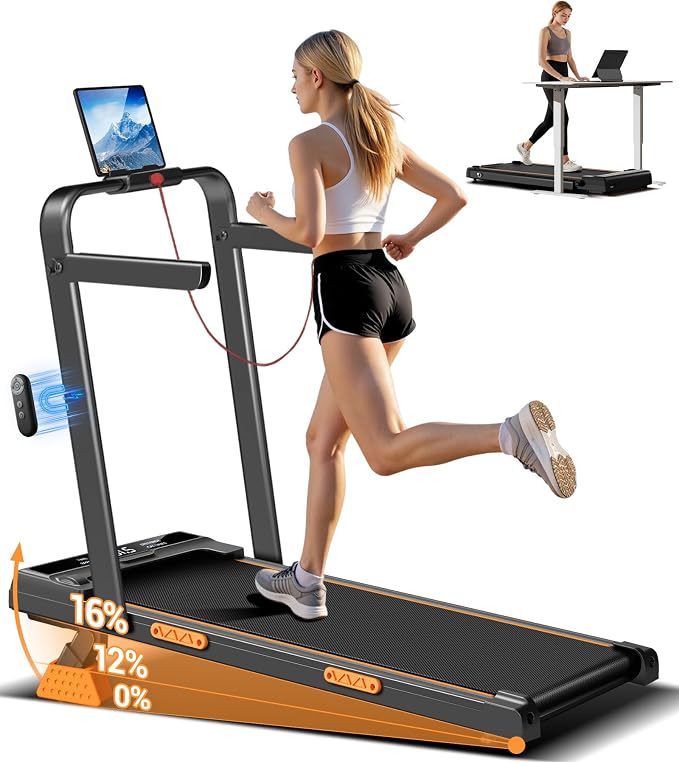 Lontek Tapis de marche pliable 10 km/h inclinable