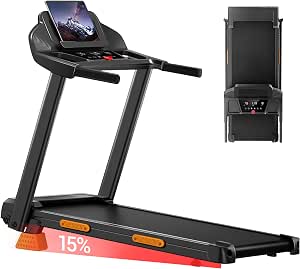 Lontek Tapis de course pliable inclinable