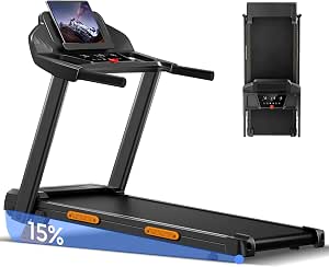 Lontek Tapis de course pliable 12 km/h inclinable — B0H25QD382
