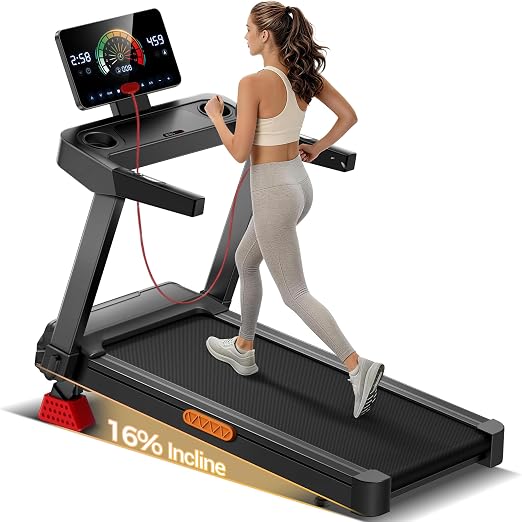 Lontek Tapis roulant pieghevole 14 km/h con inclinazione