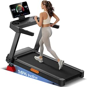 Lontek Tapis roulant pieghevole 14 km/h con inclinazione — B0H4QQNTBX