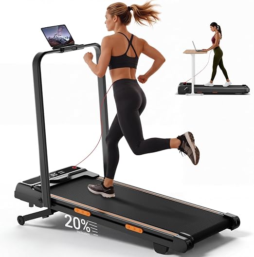 Lontek Tapis roulant pieghevole 12 km/h con inclinazione